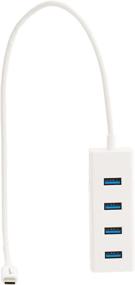 img 1 attached to 🔌 Amazon Basics 4-Port USB Type-C to USB 3.1 Adapter Hub in White
