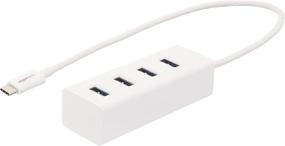 img 4 attached to 🔌 Amazon Basics 4-Port USB Type-C to USB 3.1 Adapter Hub in White
