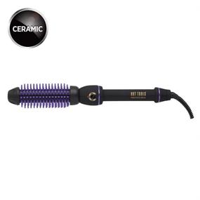 img 3 attached to Get Voluminous Hair with Hot Tools 💁 Professional Silicone Bristle Hot Brush Styler – 1 Inch