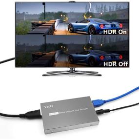 img 2 attached to 🎥 Y&H Захват карты USB3.0 1080P 60 к/с 4K HDR Zero-Lag Passthrough, захват HDMI для прямого эфира Nintendo Switch, PS5, PS4, Xbox Series X/S, Xbox One 360, Wii U, Экшн камеры, DSLR, видеокамеры