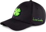 🧢 stylish and trendy: black clover men's premium clover 51 cap in black/lime logo