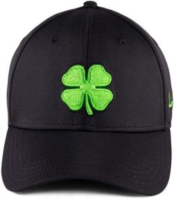 img 2 attached to 🧢 Stylish and Trendy: Black Clover Men's Premium Clover 51 Cap in Black/Lime