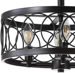 img 1 attached to 🔦 JONATHAN Y JYL9040A Sylvain 15.5&#34; Metal LED Semi-Flush Mount in Oil Rubbed Bronze Finish - Modern, Classic, and Versatile Design with Dimmable 2700K Cozy Warm Light for Kitchen, Hallway, Bathroom, Stairwell