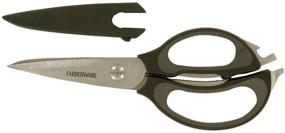 img 4 attached to Farberware 4-in-1 Kitchen Shears 2-Pack - Black and Gray