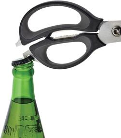 img 1 attached to Farberware 4-in-1 Kitchen Shears 2-Pack - Black and Gray