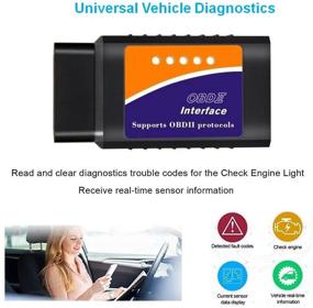 img 1 attached to 🚗 Friencity Bluetooth автомобильный сканер OBD ii 2 OBD2: Ultimate Car Diagnostic Tool for Android & Windows - Проверка чек-индикатора, считывание кодов двигателя - Не совместим с устройствами iOS.