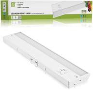 🌟 asd led under cabinet lighting, 18 inch, dimmable, hardwired or plug-in installation, 3 color temperature selectable - 2700k/3000k/4000k, linkable kitchen lights, 8w, etl & energy star, white finish - enhanced seo логотип