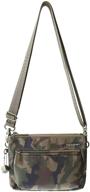 hedgren rain sustainably crossbody olive women's handbags & wallets logo