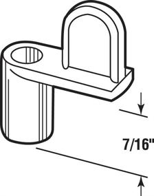 img 1 attached to 🪟 Prime-Line Products 182966 Window Screen Clips, 7/16-Inch, Diecast, White, Pack of 12 - Secure and Durable Clips for Window Screens