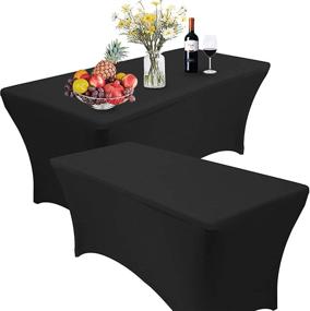 img 4 attached to 🎉 Rectangular Tablecloth for Tradeshows and Celebrations by Reliancer