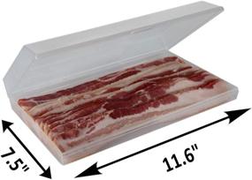 img 3 attached to 🥓 Preserve Your Bacon's Freshness with Home-X Bacon Saver: Plastic Bacon Container for Long-lasting Kitchen Meat Storage