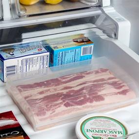 img 2 attached to 🥓 Preserve Your Bacon's Freshness with Home-X Bacon Saver: Plastic Bacon Container for Long-lasting Kitchen Meat Storage