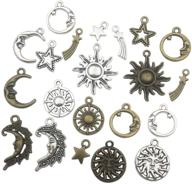 🌙 youdiyla 80pcs celestial mixed sun moon star charms: wholesale bulk lots for necklace bracelet jewelry making (hm81) logo