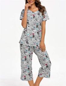 img 1 attached to ENJOYNIGHT Womens Sleepwear Pajama X Large Women's Clothing