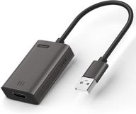 🔌 кабель-адаптер lemorele hd 1080p hdmi в usb, адаптер usb в hdmi для mac, совместим с macos m1 / windows 10/8.1/8/7 (требуется установка приложения), несовместим с linux, unix или vista. логотип