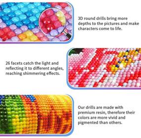 img 1 attached to Captivating 5D Space Diamond Painting Kit: Full Drill Round Diamond Gem Art Beads - Ideal for Adults & Kids, Stunning Home Wall Decor (16x20inch)