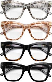 img 2 attached to 👓 Eyekepper 4-Pack Bifocal Reading Glasses: Stylish Large Frame Bifocal Readers for Women