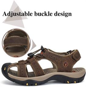 img 2 attached to PAMRAY Men's Athletic Fisherman Sandals - Breathable Shoes for Active Comfort