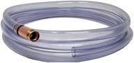 🔌 10 ft extended length self-priming siphon hose - multipurpose pump for water, liquids, oil & gas, aquarium draining, fuel transfer - crystal clear food grade tubing - made in usa (1/2-inch id) logo