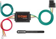 🔌 curt 56175 2-wire splice-in tail light converter, 4-pin wiring harness with non-powered function, black logo