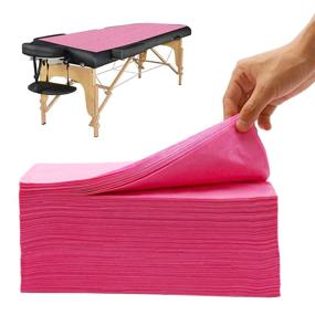 img 4 attached to 🛏️ XIAOZHIFU 60PCS Disposable Massage Table Sheets Waterproof Spa Bed Covers – Ideal for Spa Tatto Salon Lash Bed Cover, Esthetician Supplies – Soft and Breathable Non-woven Fabric – Size: 31 x 67 inches