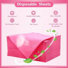 img 2 attached to 🛏️ XIAOZHIFU 60PCS Disposable Massage Table Sheets Waterproof Spa Bed Covers – Ideal for Spa Tatto Salon Lash Bed Cover, Esthetician Supplies – Soft and Breathable Non-woven Fabric – Size: 31 x 67 inches