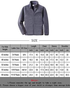 img 2 attached to 🧥 Stay Cozy and Stylish with the Spring Gege Full Zip Fleece Jacket for Boys