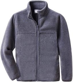 img 4 attached to 🧥 Stay Cozy and Stylish with the Spring Gege Full Zip Fleece Jacket for Boys