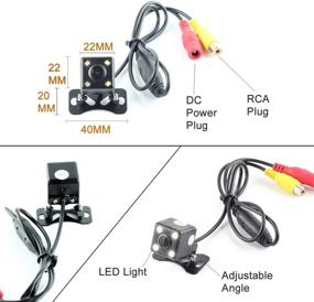 img 2 attached to HitCar Universal Rear View Reverse Backup Camera with LED Light for Monitor DVD Head Units - Enhancing Car Parking Experience