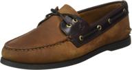 premium sperry men's boat shoe brown: stylish and durable men's shoes logo