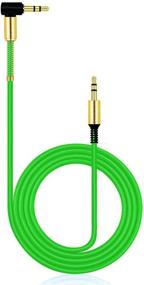 img 1 attached to JacobsParts 3.5mm AUX Cable: Premium 3ft Audio Auxiliary Cord for Car Stereo and Headphones (Green)