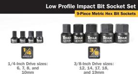 img 3 attached to 🔧 Titan 16141: A Game-Changer 9-Piece Low Profile Impact Metric Hex Bit Socket Set