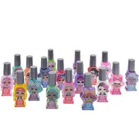 img 3 attached to 💅 L.O.L Surprise! Townley Girl Non-Toxic Peel-Off Nail Polish Set with Glittery, Shimmer & Opaque Colors, Including 1 Character Bottle for Girls - Perfect for Parties, Sleepovers & Makeovers, 18 Pcs