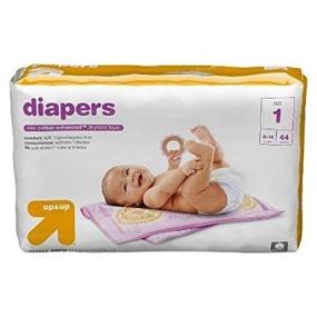 img 2 attached to Highly Absorbent Up & Up Diapers: Size 1 (44 Count), Ideal for 8-14 lbs Babies - Buy Now!