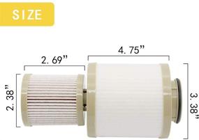 img 2 attached to 🔍 High-Performance FD4616 Fuel Filter - Advanced 4 Micron Filter for Ford 6.0L Powerstroke 2003-2007 Ford F250 F350 F450 F550 Super Duty 2003-2005 - Replaces 3C3Z9N184CB 3C349N074BA 3C3Z9N184CA