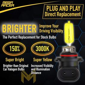 img 2 attached to Mega Racer Halogen Headlight Bulbs Motorcycle & Powersports in Parts