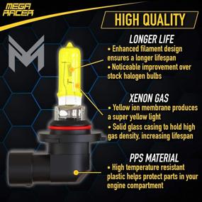 img 3 attached to Mega Racer Halogen Headlight Bulbs Motorcycle & Powersports in Parts