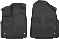 🚗 husky liners 2018-19 honda odyssey x-act contour front floor mats, black | 52971 – ultimate protection and style for your honda logo