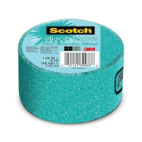 img 3 attached to 🔷 Голубая блестящая скотч лента Scotch Duct Tape - 1,88 дюйма x 8 ярдов