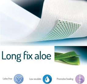 img 3 attached to LONGFIX Aloe Vera Bandages - Extended Length, Highly Absorbent Adhesive, 20 x 3 in (1-20 in Roll per Box)