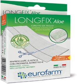 img 4 attached to LONGFIX Aloe Vera Bandages - Extended Length, Highly Absorbent Adhesive, 20 x 3 in (1-20 in Roll per Box)