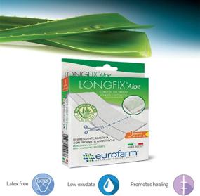 img 1 attached to LONGFIX Aloe Vera Bandages - Extended Length, Highly Absorbent Adhesive, 20 x 3 in (1-20 in Roll per Box)