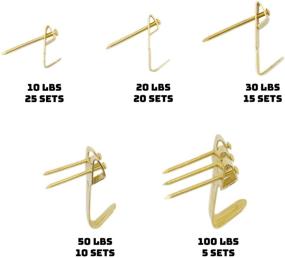 img 2 attached to 🖼️ Efficient Picture Hanging Kit: Premium 300+ Pieces with Hangers, Hooks, Nails, Wires, Sawtooth Hangers, D Rings, Screw Eyes, and Hardware for Frames