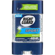 🌿 stay fresh all day with right guard sport clear gel antiperspirant and deodorant, 3oz (pack of 4) logo