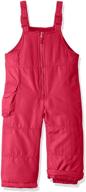 👧 london fog girls' classic snow bib ski snowsuit: ultimate winter wear for young explorers логотип