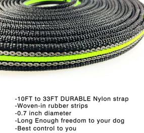 img 3 attached to Yintlilocn Dog Leashes: Strong Non-Slip Tracking/Training Leads for 🐾 Small, Medium and Large Dogs - 5FT, 10FT, 17FT, 33FT Lengths