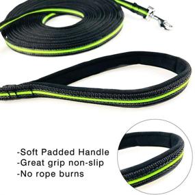 img 2 attached to Yintlilocn Dog Leashes: Strong Non-Slip Tracking/Training Leads for 🐾 Small, Medium and Large Dogs - 5FT, 10FT, 17FT, 33FT Lengths