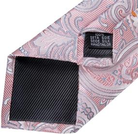 img 1 attached to 👔 Paisley Necktie Pocket Square Set by DiBanGu: Enhance Your Men's Accessory Collection with Ties, Cummerbunds & Pocket Squares