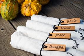 img 3 attached to 🙏 Engraved Thanksgiving Typography on Wooden Gratitude