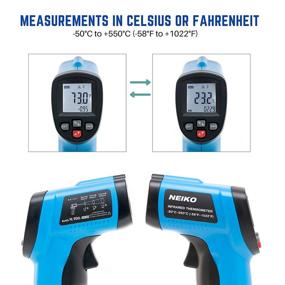 img 1 attached to NEIKO 52911A Digital Infrared Thermometer: Non-Contact Temperature Gun with Instant Read, LCD Display, and IR Laser Targeting -58℉~1022℉ (-50℃~550℃) + Bonus Dial Thermometer for Cooking